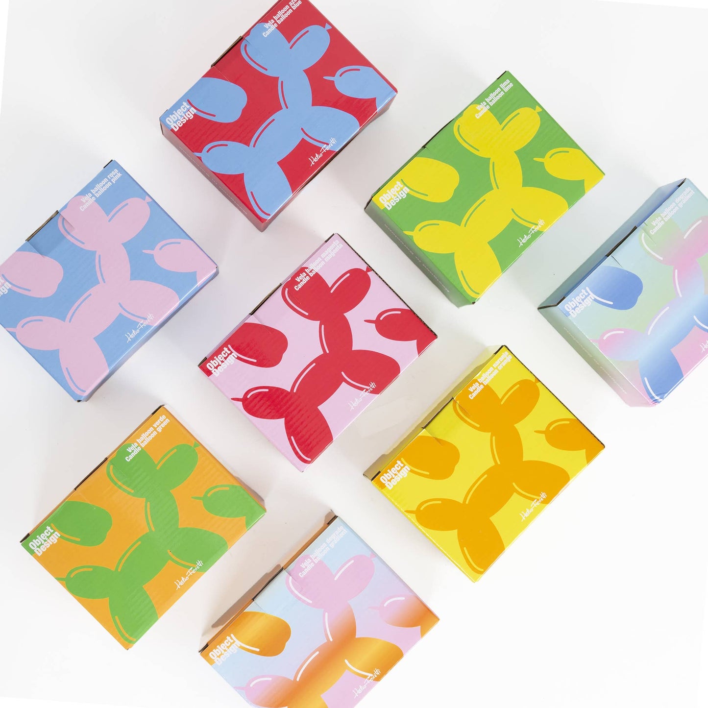 Bougie chien ballon - Lever de soleil