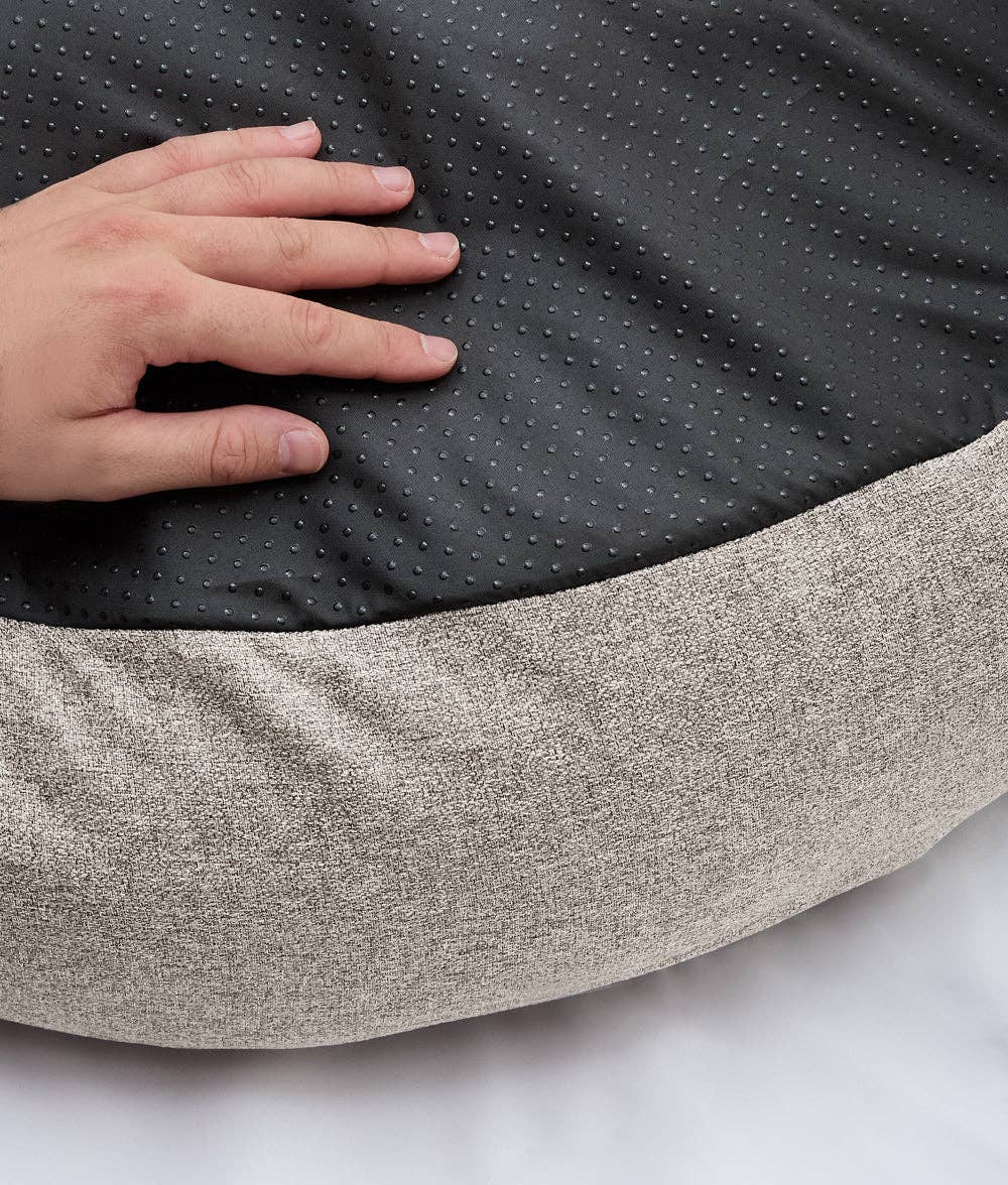 Lit pour chien en chenille beige, Nuba