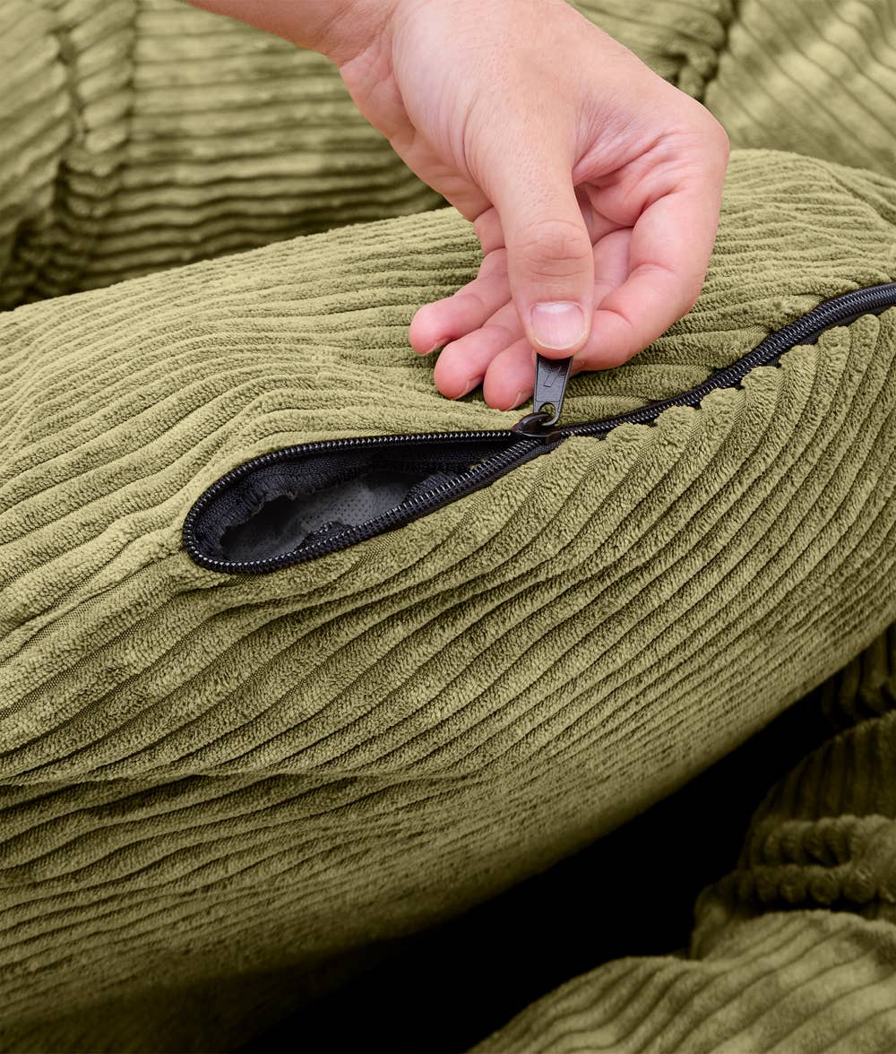 Lit pour chien en velours vert, Nuba