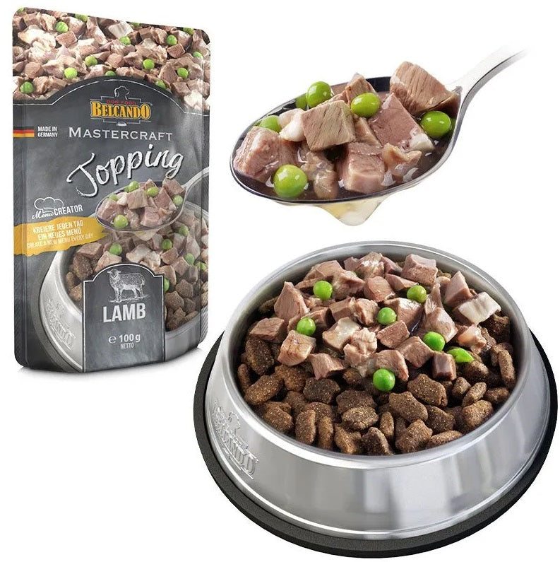 Topping avec Bouillon pour Chien - Agneau et Petits Pois