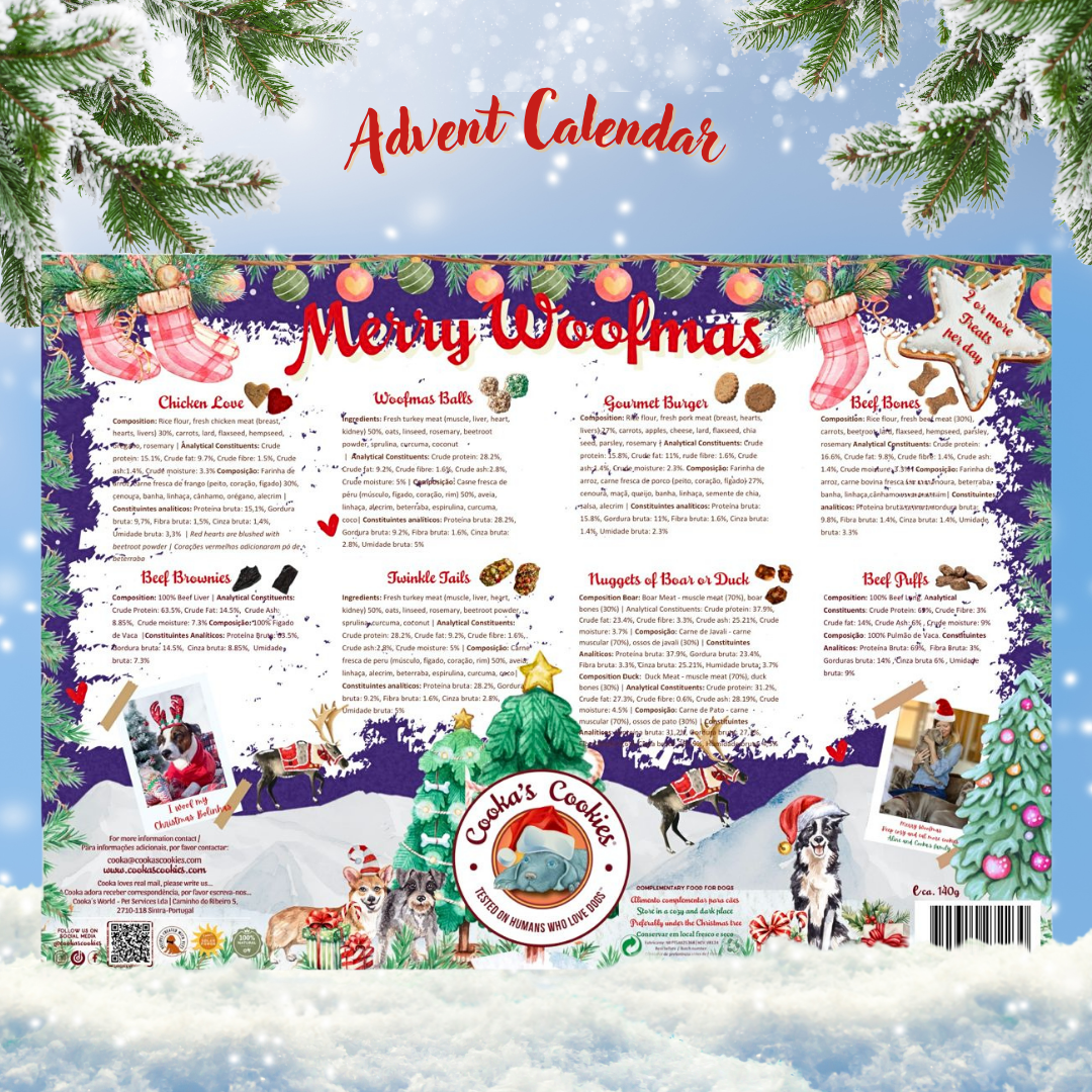 Calendrier de l'Avent de Noël pour chiens (édition premium)