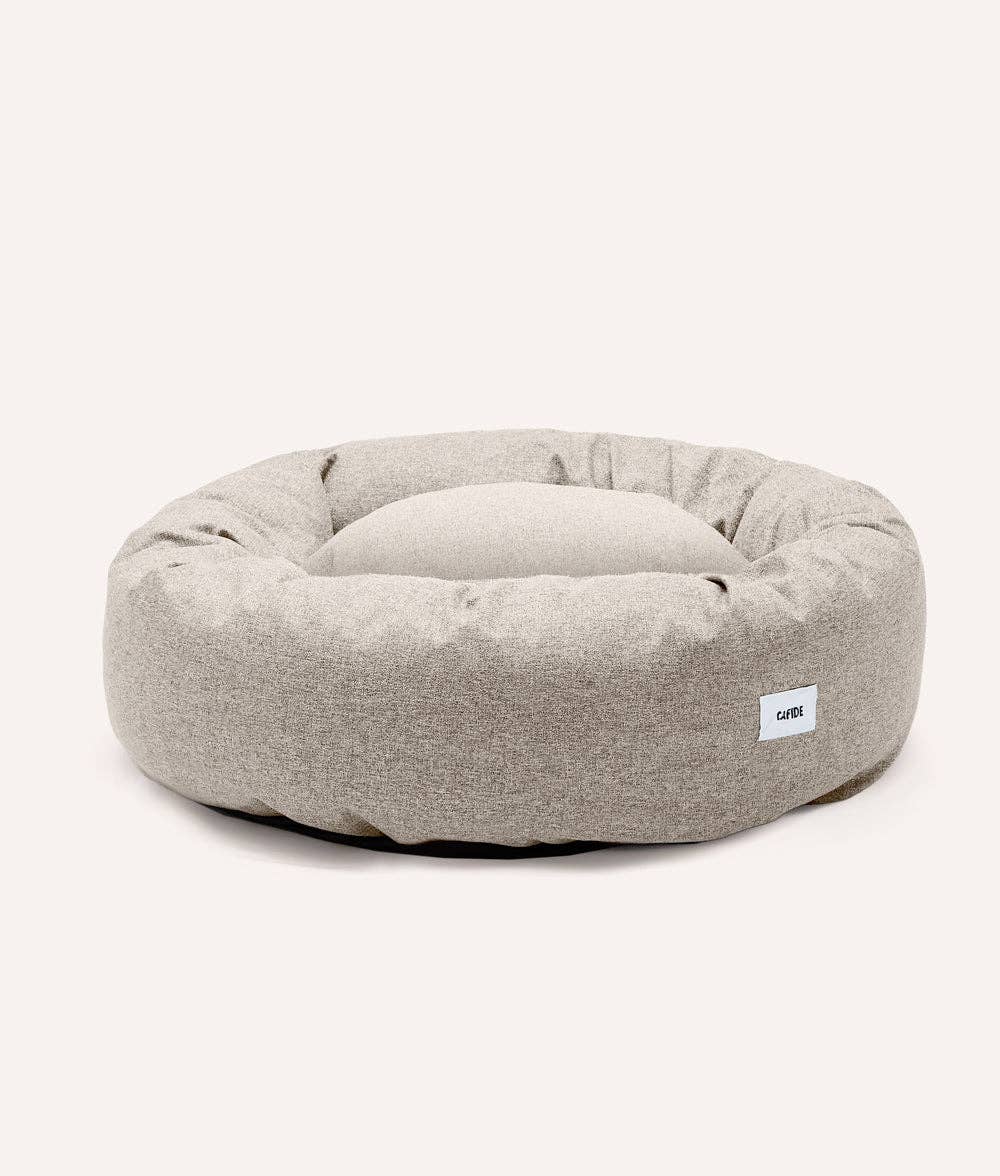 Lit pour chien en chenille beige, Nuba