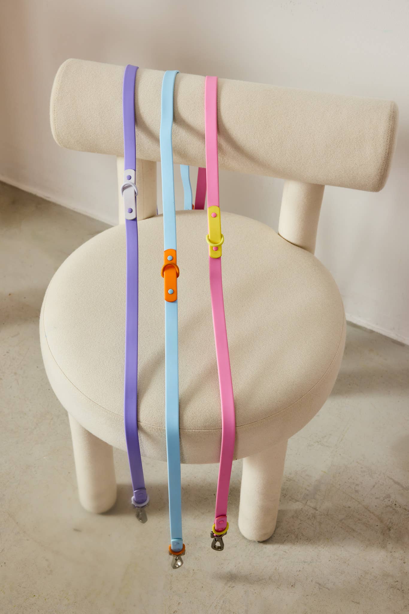 La laisse pour chien Fritz étanche, facile à nettoyer, réglable: Gris lilas / Norme