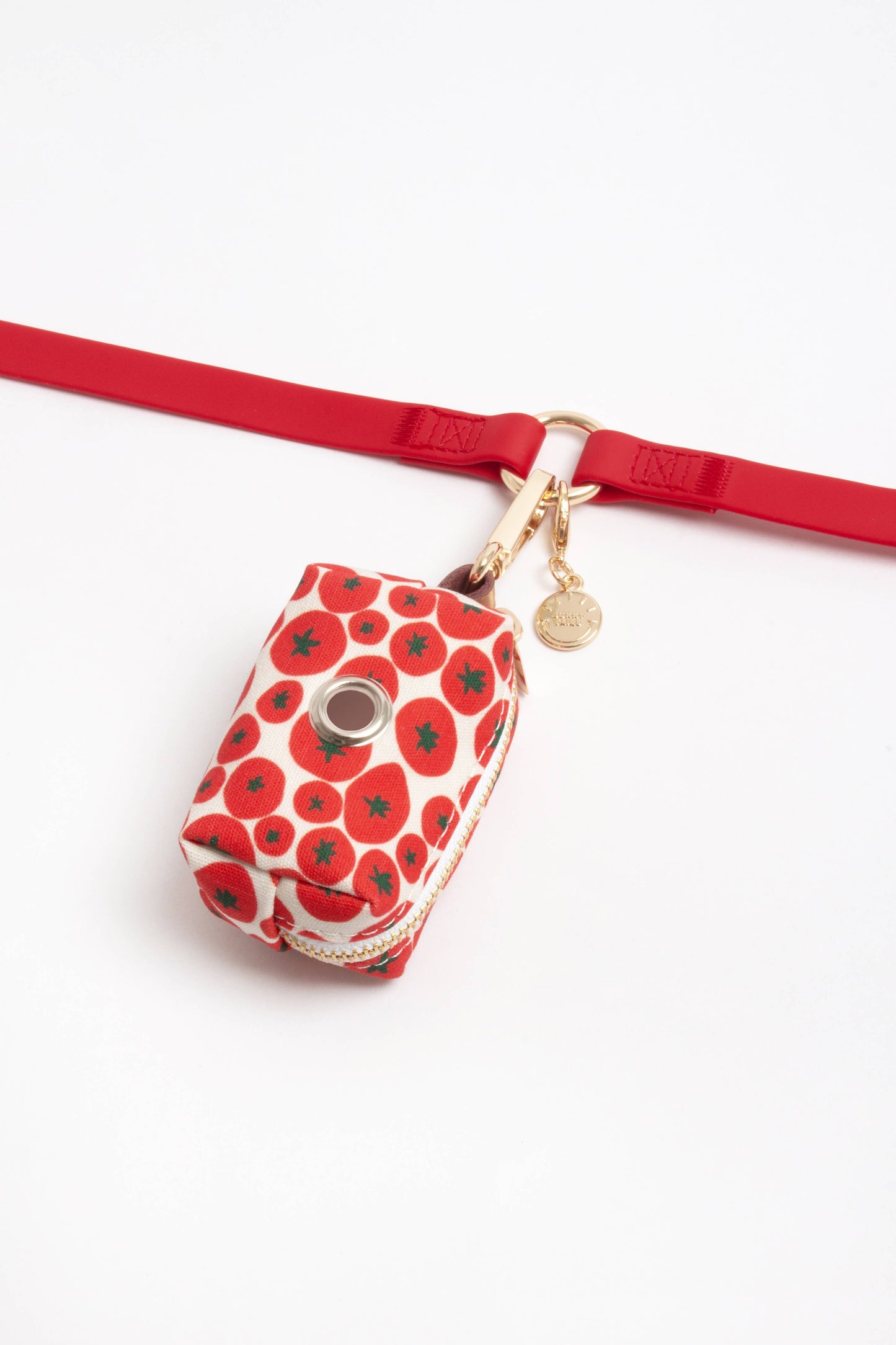 Porte-sac à crotte tomate