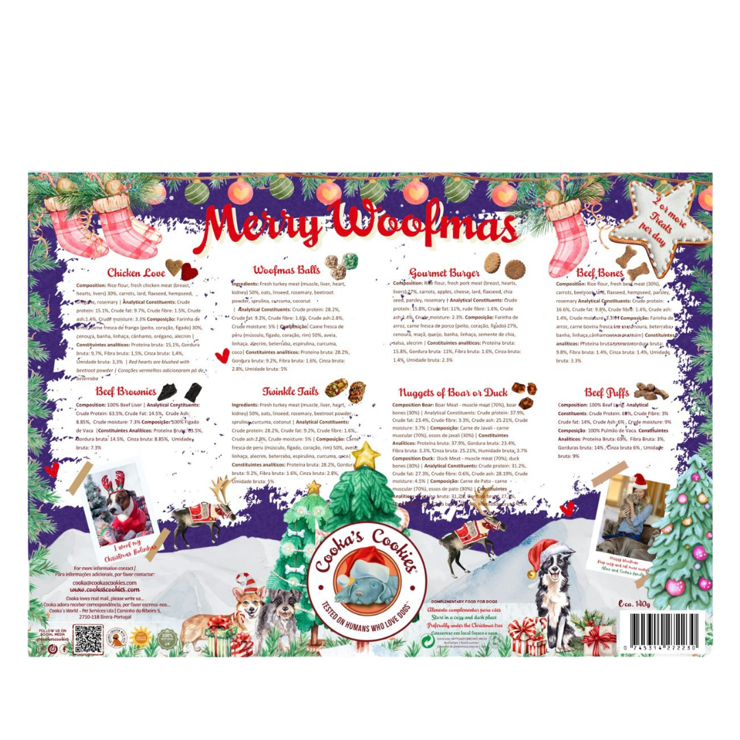 Calendrier de l'Avent de Noël pour chiens (édition premium)