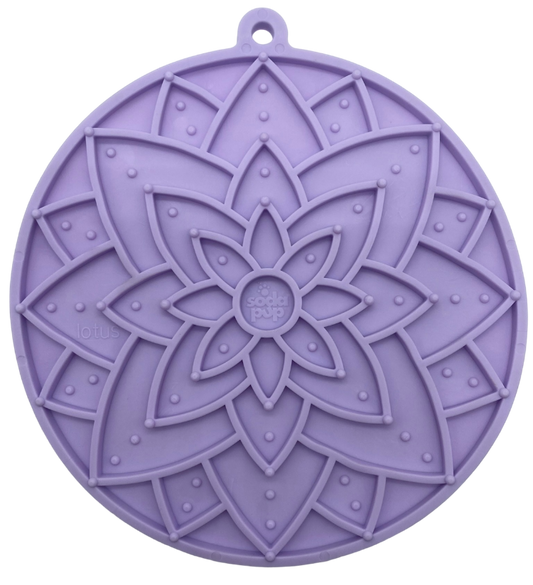 Tapis de léchage lotus avec ventouses