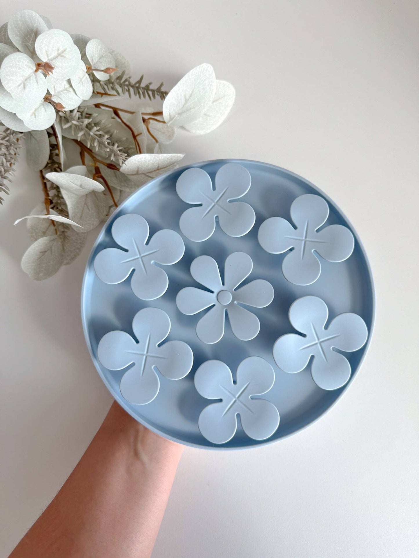 Tapis de léchage fleurs