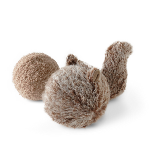 Jouet 3-en-1 - Balle, Peluche et Pouet