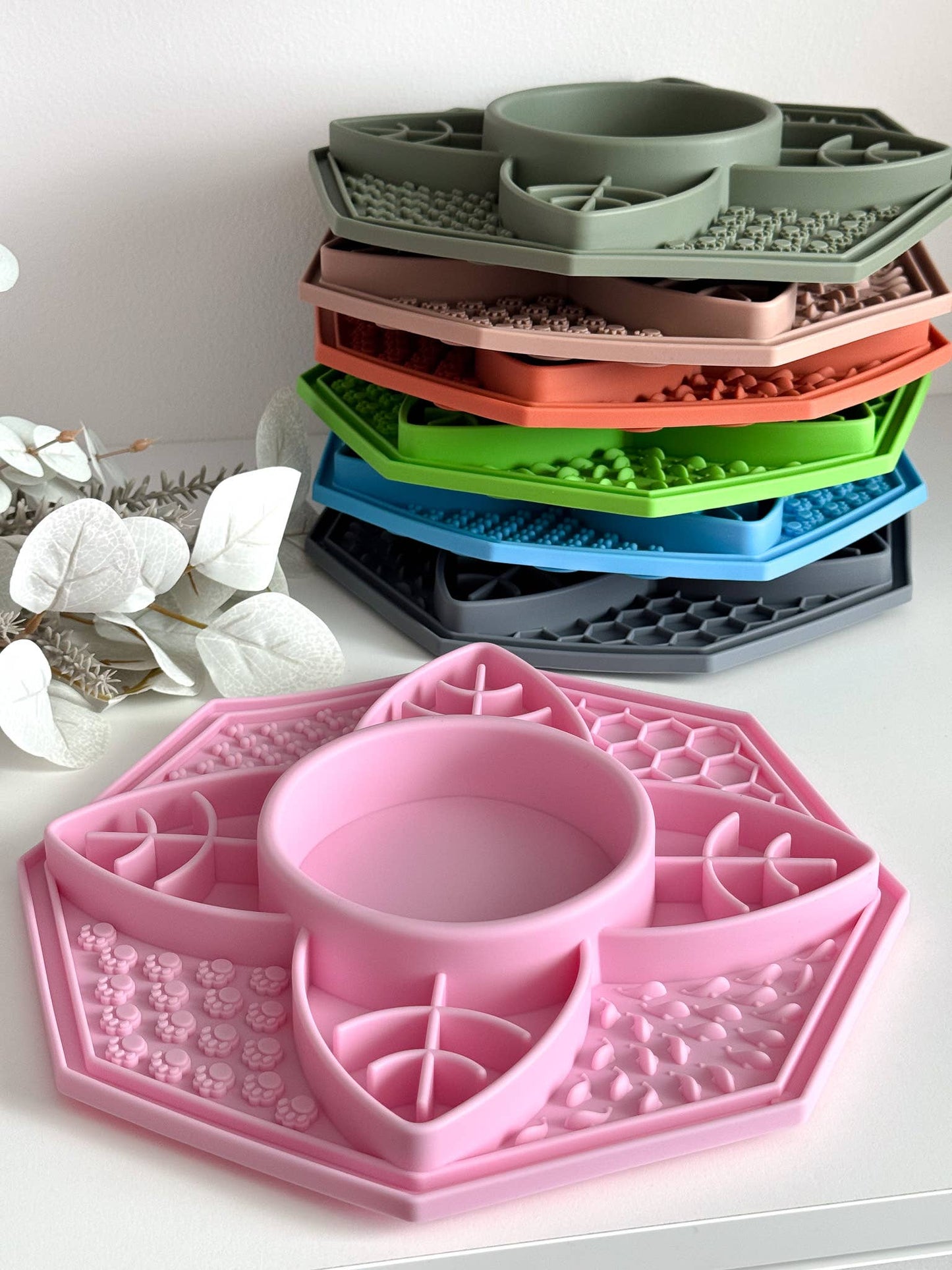 Tapis de léchage Lotus