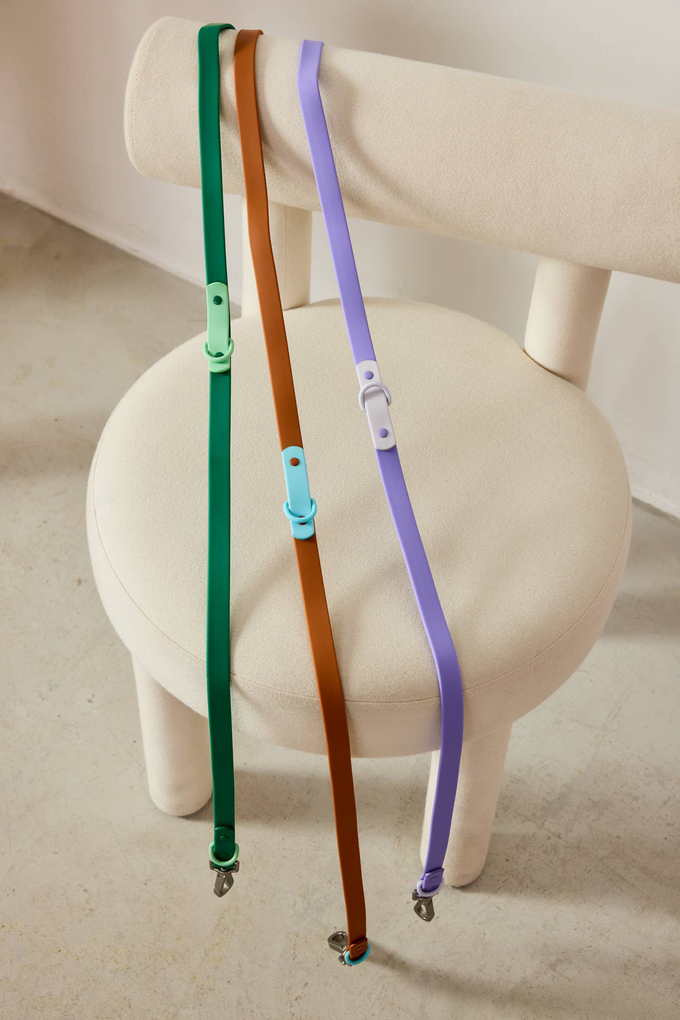 La laisse pour chien Fritz étanche, facile à nettoyer, réglable: Gris lilas / Norme