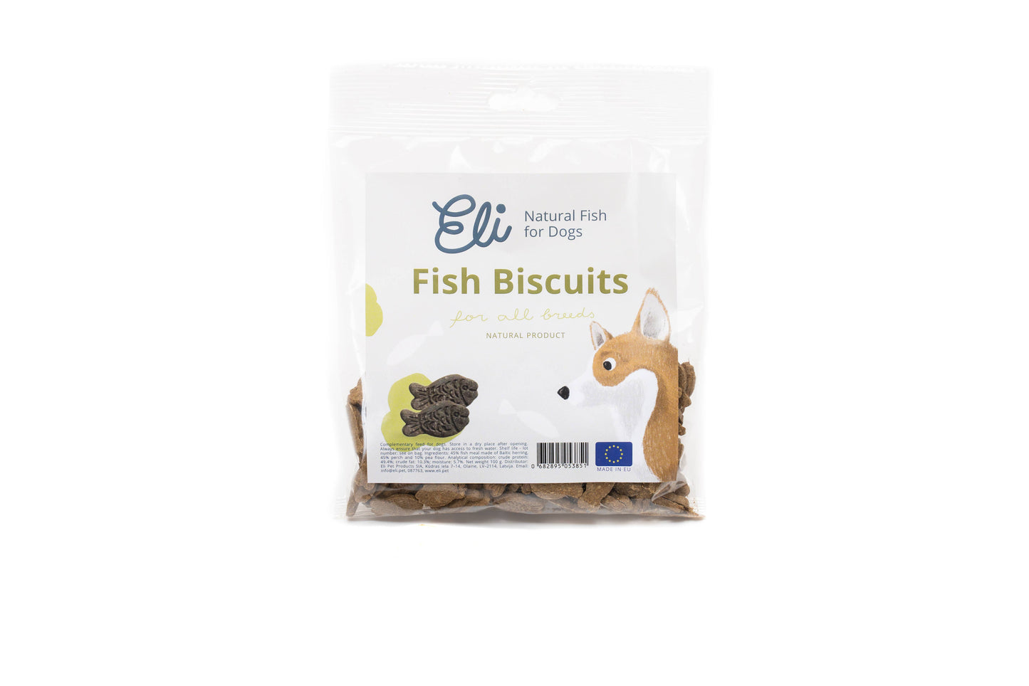 Biscuits au poisson pour chiens et chats 80g
