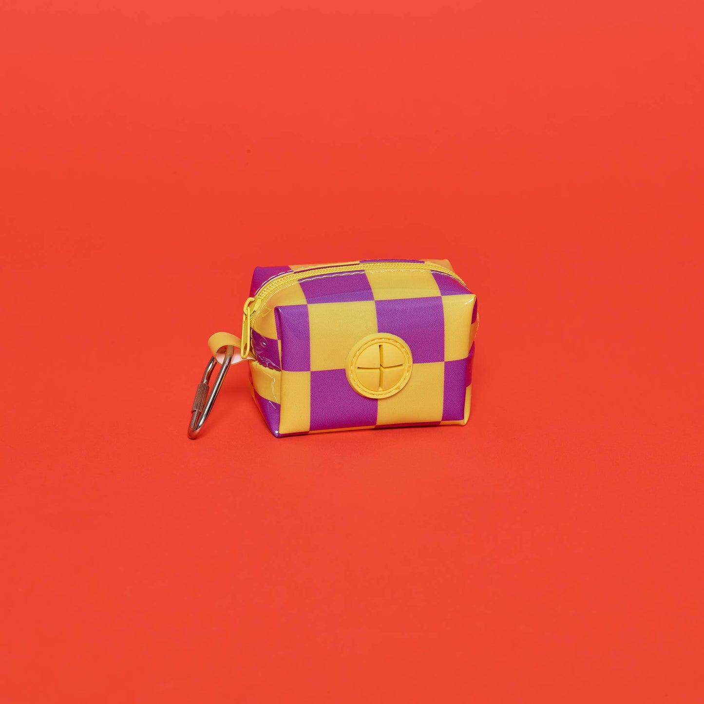 Pochette en vinyle à carreaux