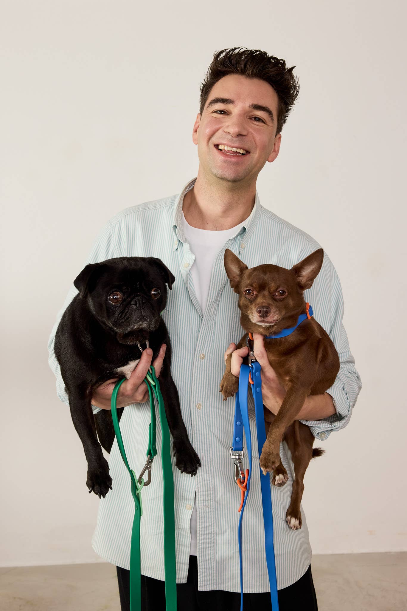 La laisse pour chien Fritz étanche, facile à nettoyer, réglable: Cerise / Norme