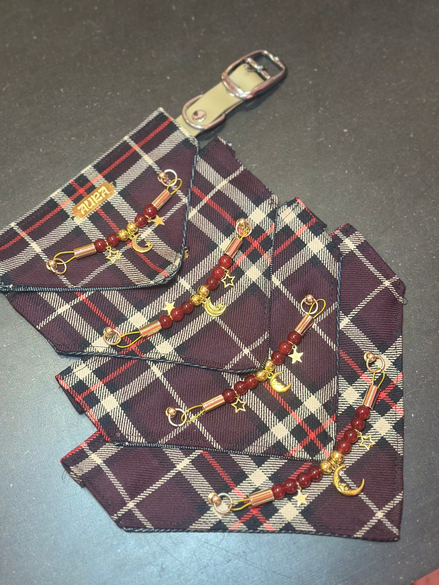 Bandana-Collier Tartan Bijou