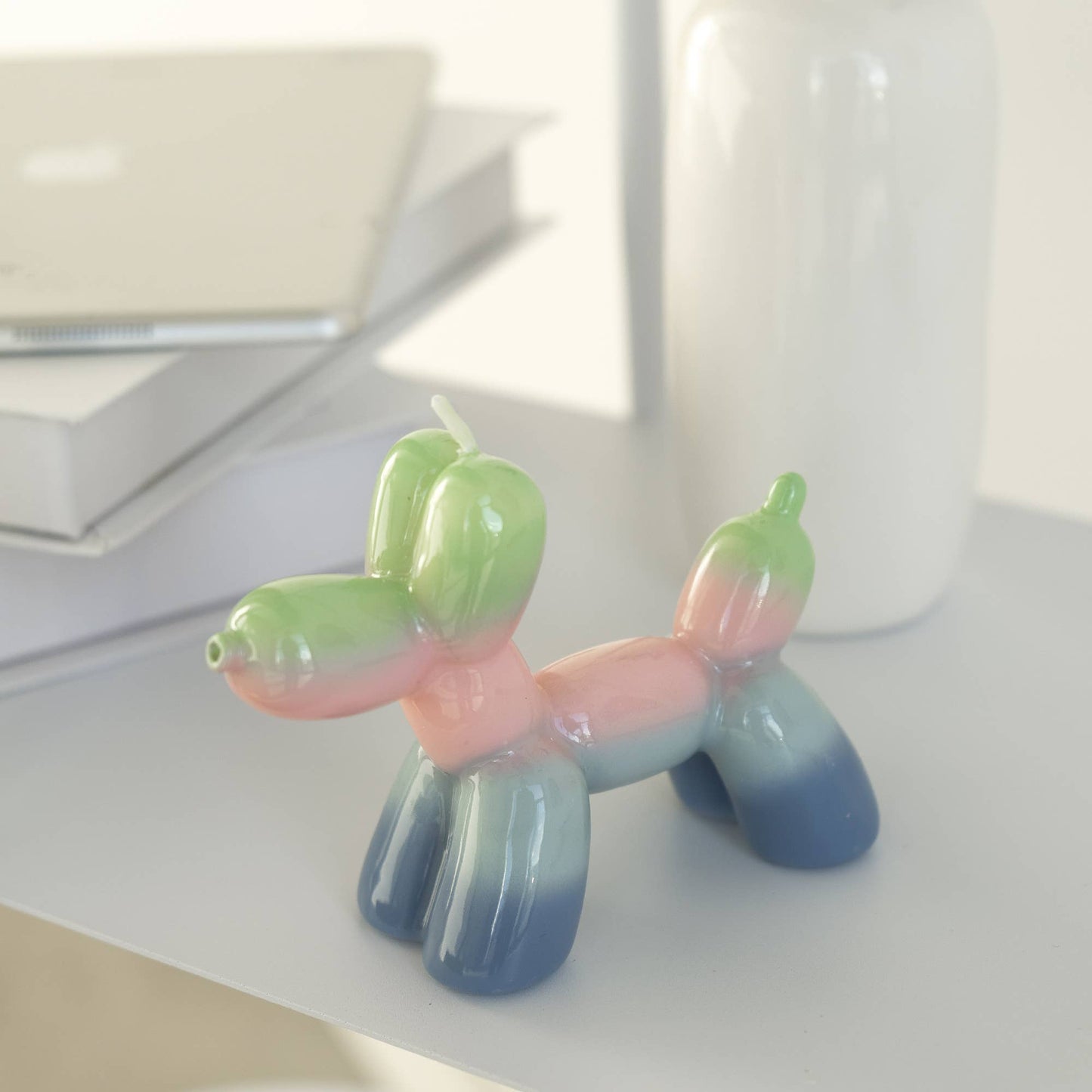 Bougie chien ballon - Lever de soleil