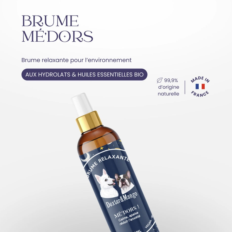 Brume relaxante Mé’dors : l’anti-stress pour chien naturel et apaisant