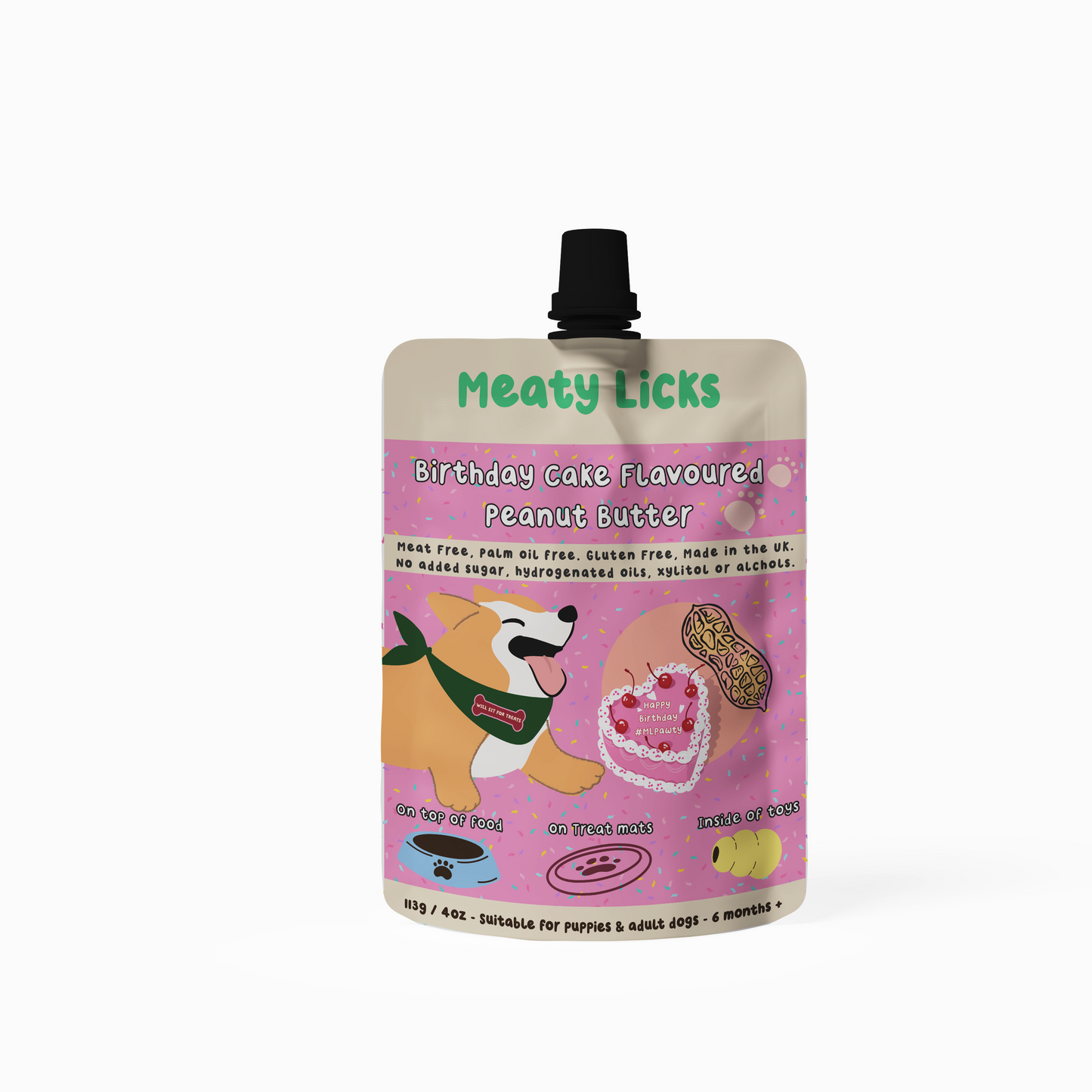 Friandise liquide à lécher - Beurre de cacahuète aromatisé 113g