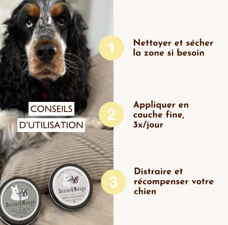 Baume pour Chien Peau de Pêche