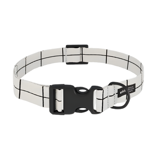 Collier Recyclé pour Chien CAFIDE Carreaux Beige