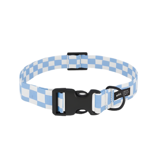 Collier pour Chien CAFIDE Carreaux Bleu