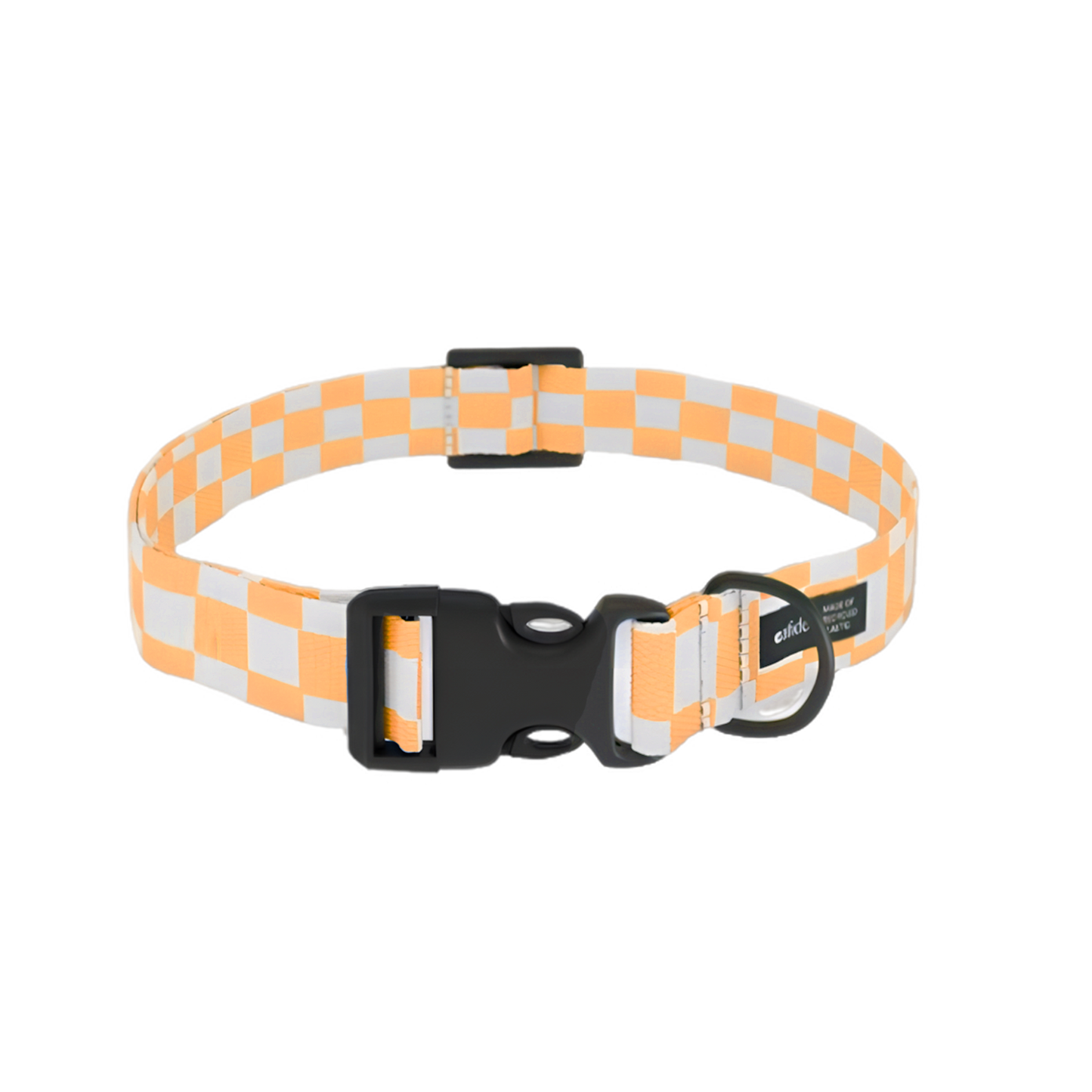 Collier carreaux orange