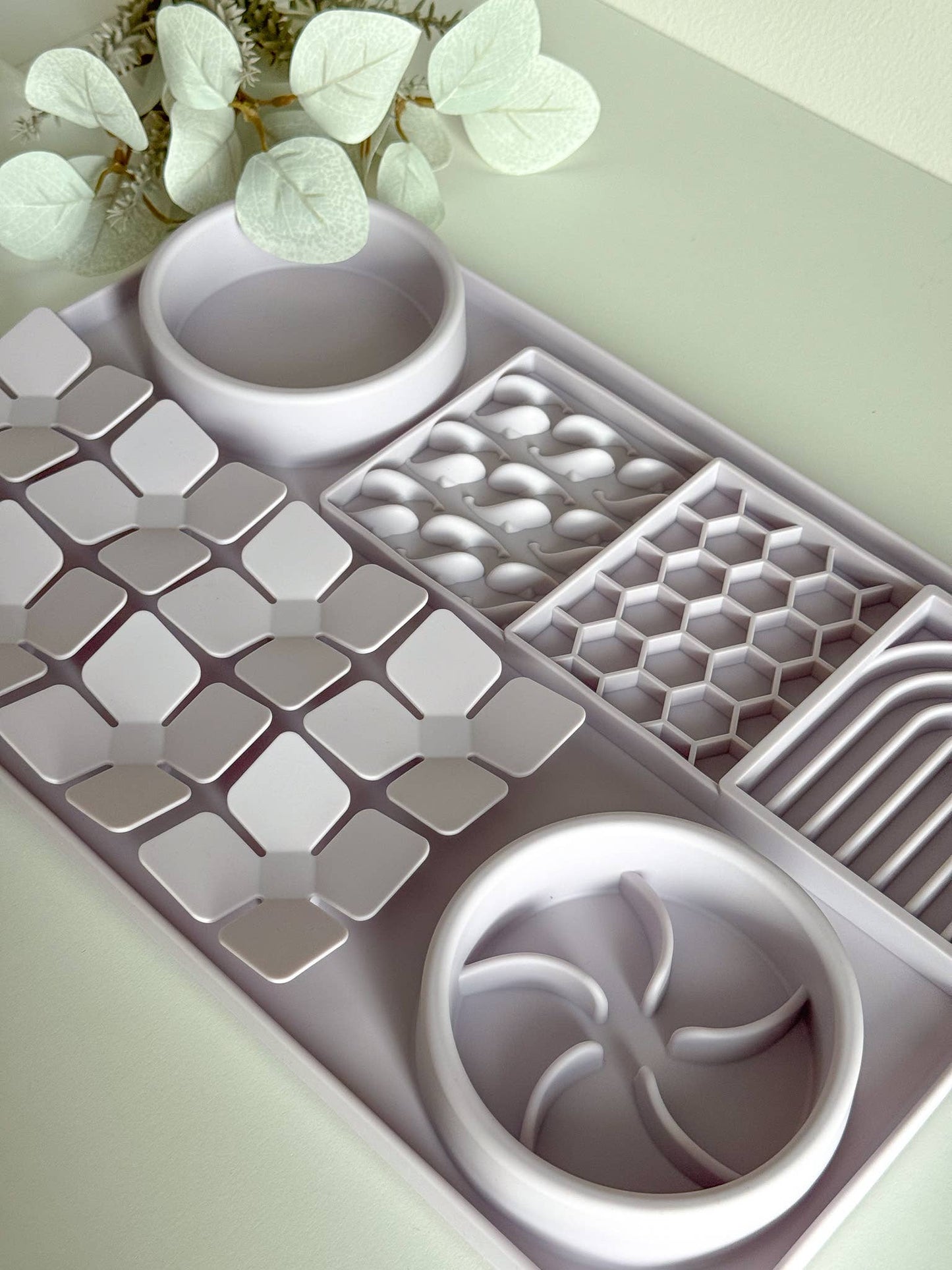 Tapis de léchage xxl pourpre