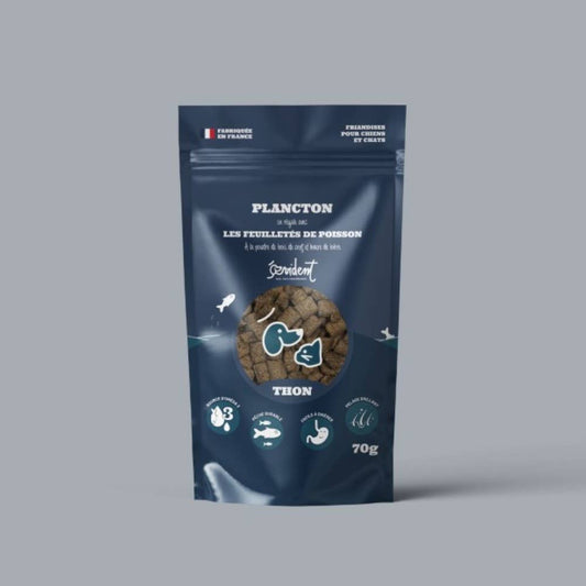 PLANCTON - Friandises feuilletées de la mer pour chiens et chats