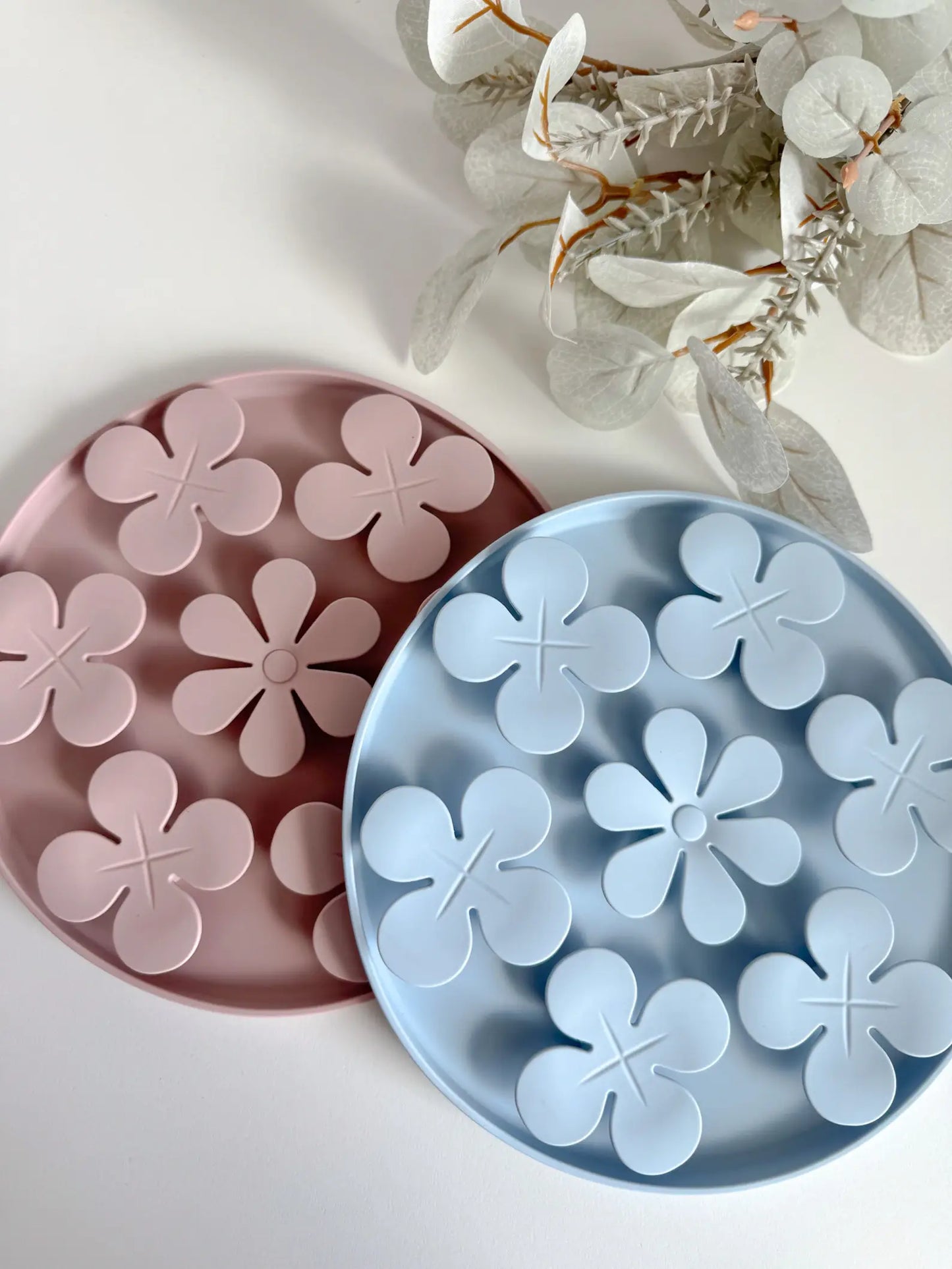 Tapis de léchage fleurs