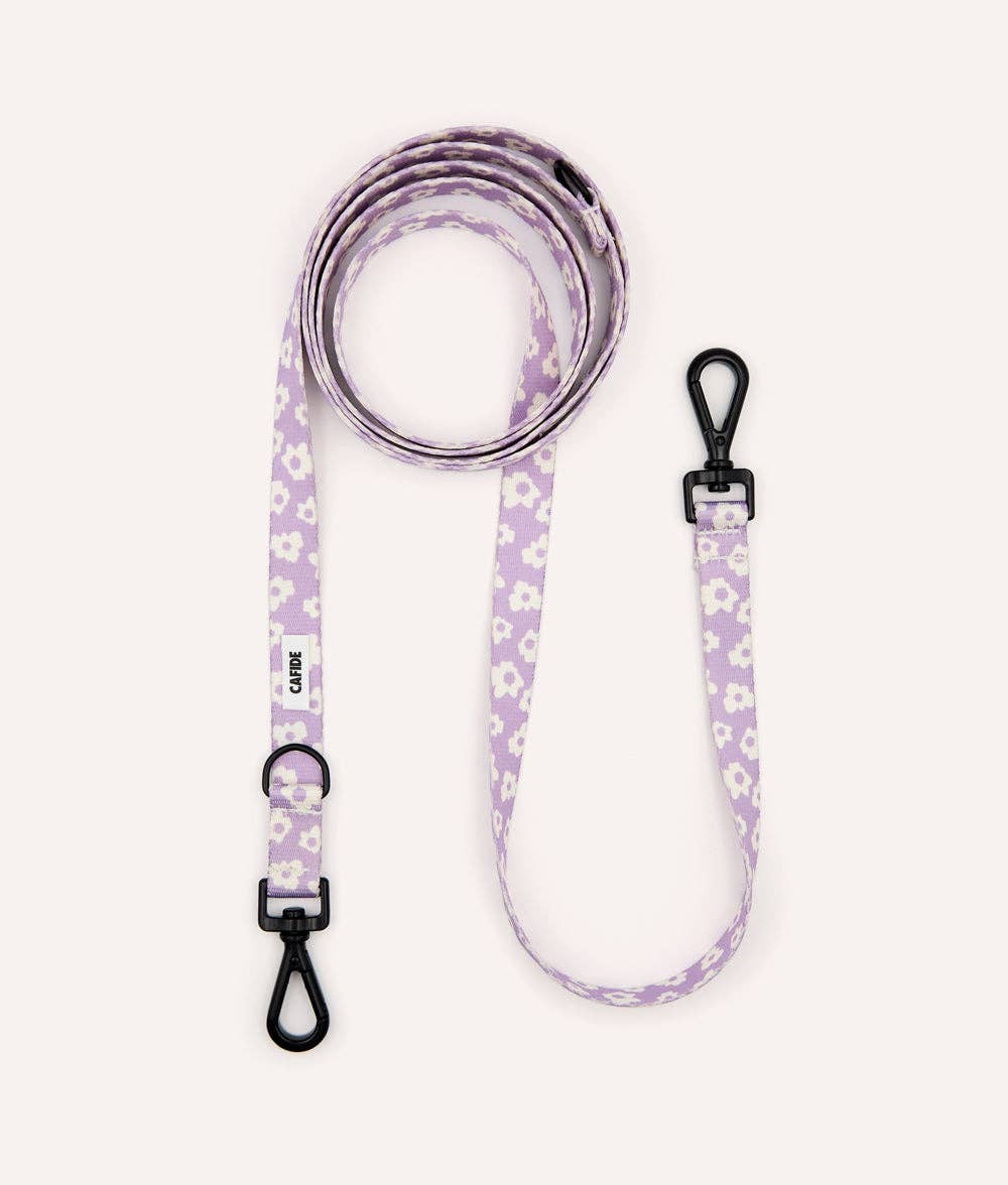 Laisse Multiposition PET Recyclé Design Violet, Juno