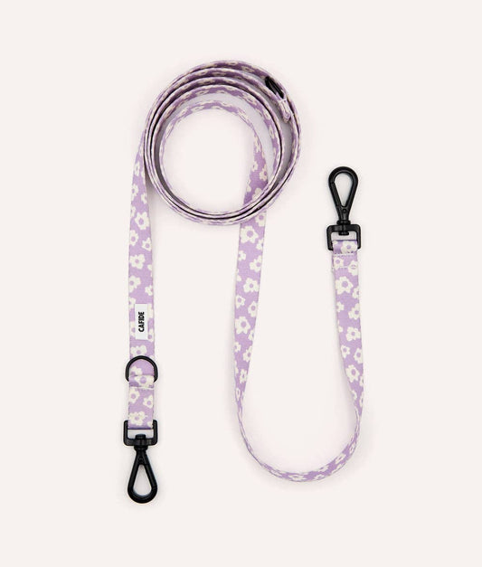 Laisse Multiposition PET Recyclé Design Violet, Juno