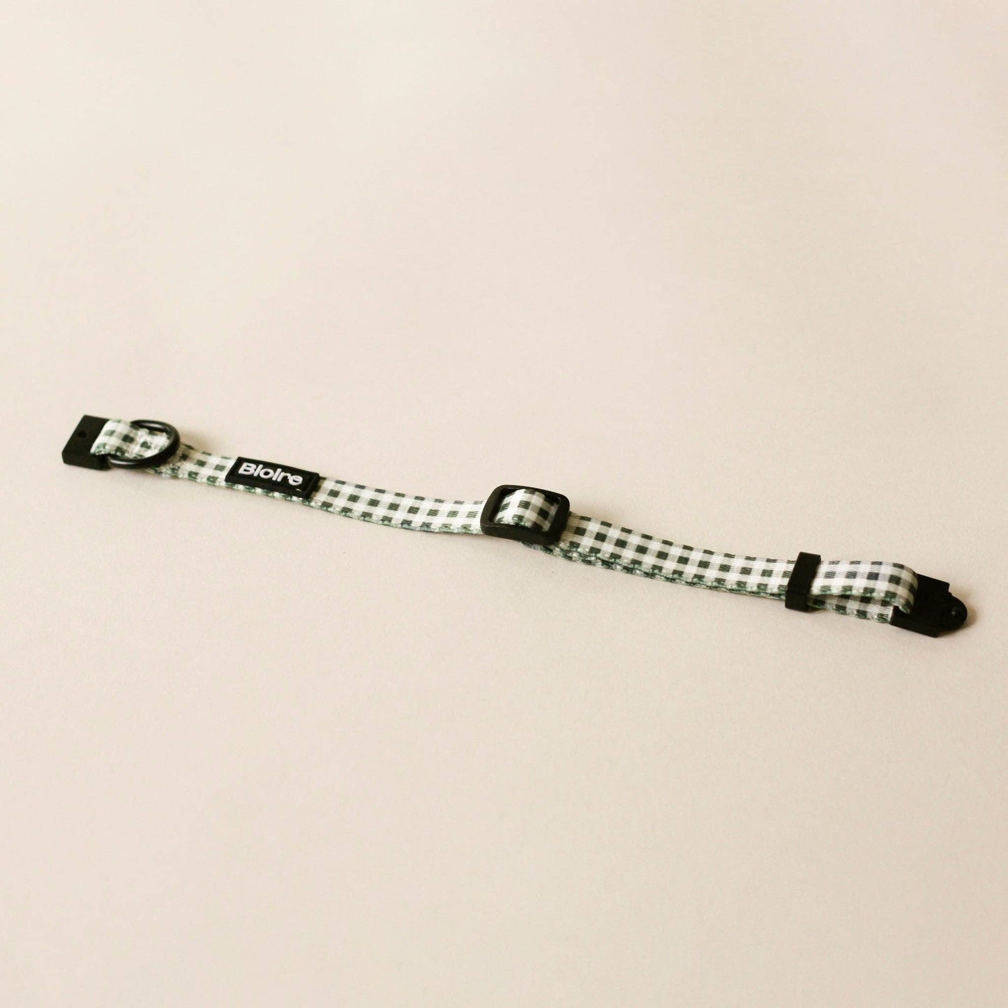 Collier pour chat vichy vert