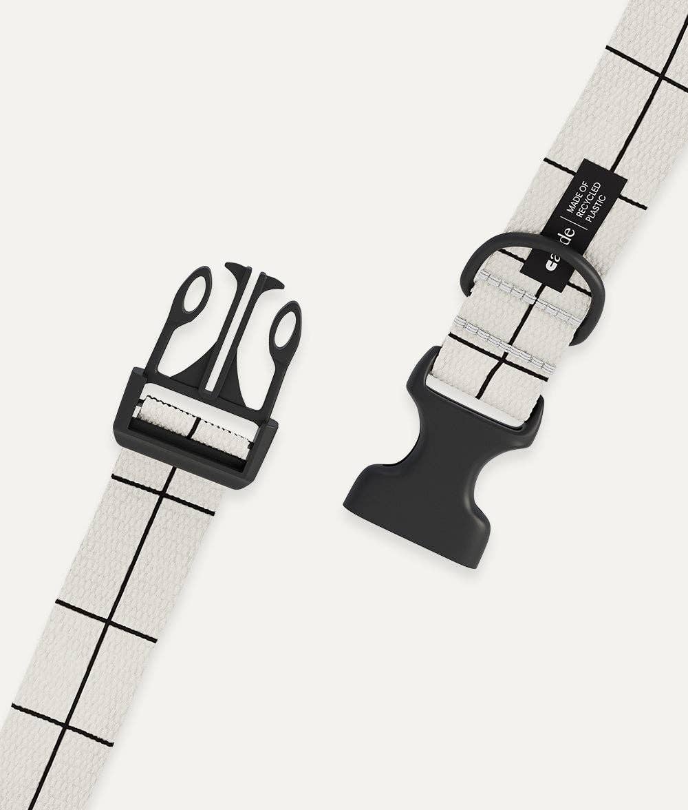Collier Recyclé pour Chien CAFIDE Carreaux Beige