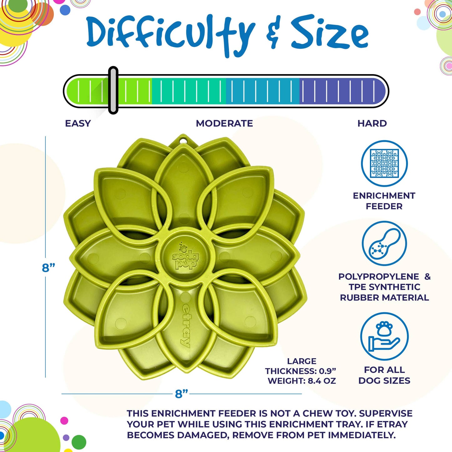 Plateau d'enrichissement Mandala Design