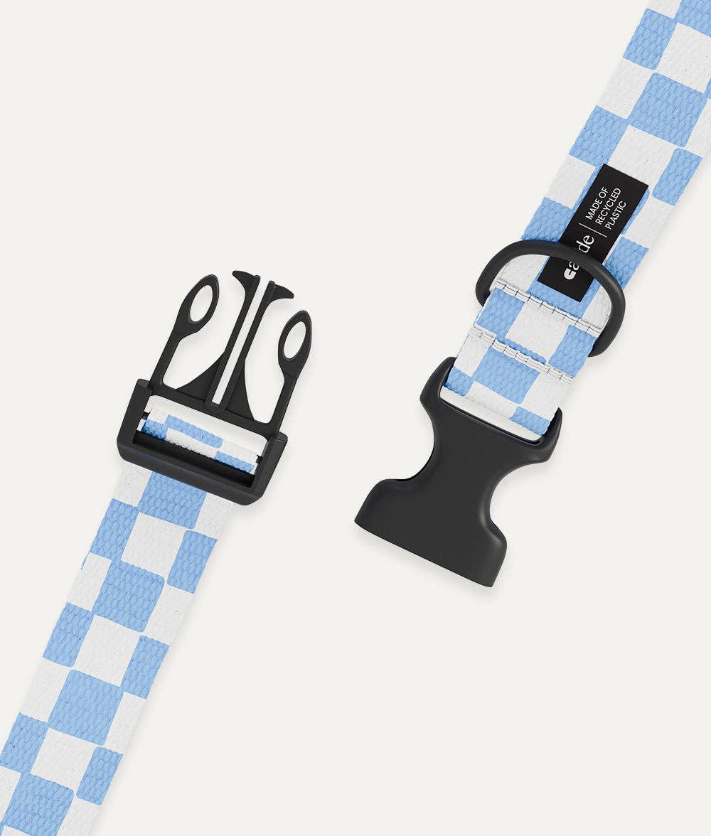 Collier pour Chien CAFIDE Carreaux Bleu