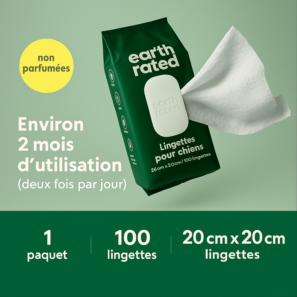 Lingettes de Toilettage pour Chien