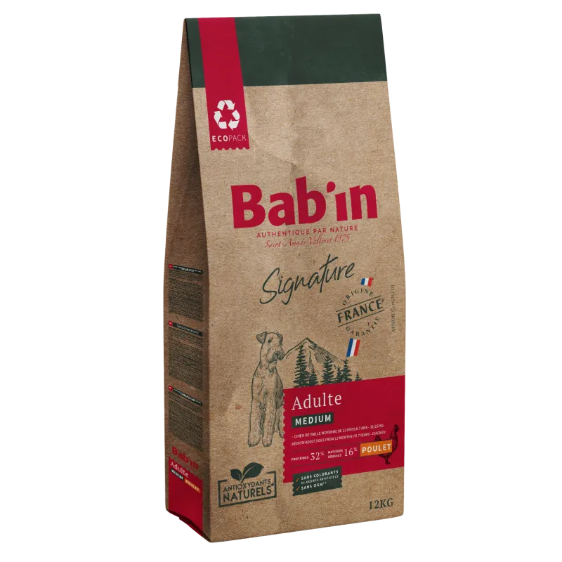 Babin Adulte Medium Poulet  3kg