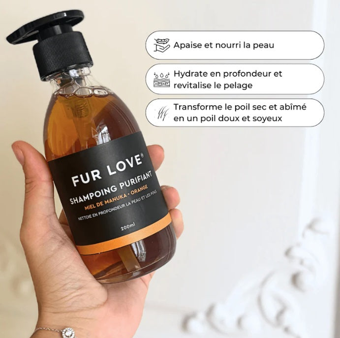 Shampoing Purifiant pour Chien au Miel de Manuka 200 mL