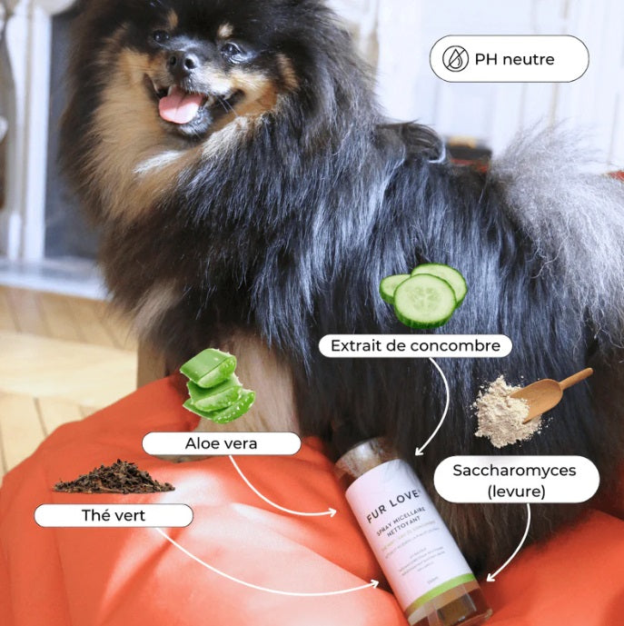 Spray Micellaire Nettoyant pour Chien 300 mL