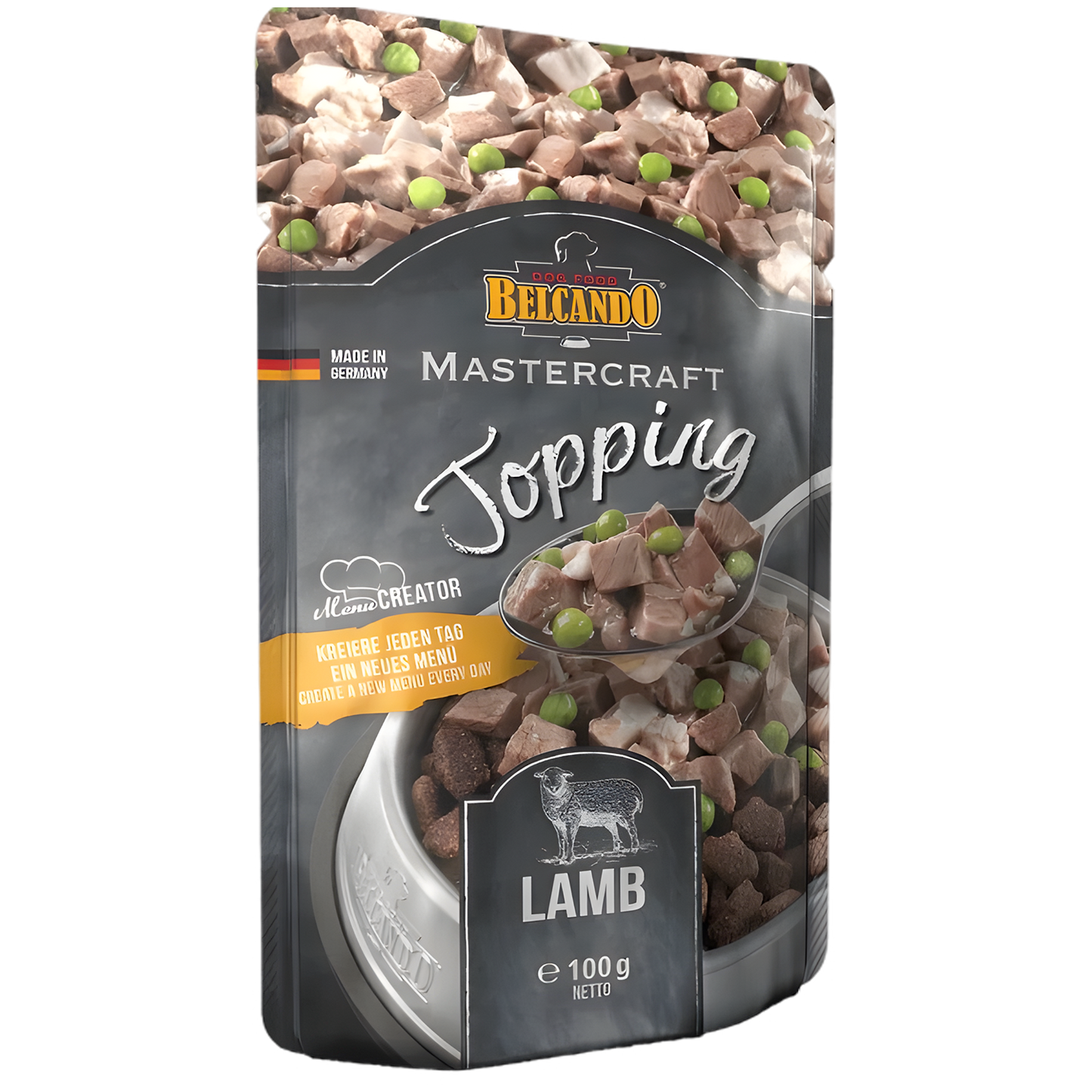 Topping avec Bouillon pour Chien - Agneau et Petits Pois