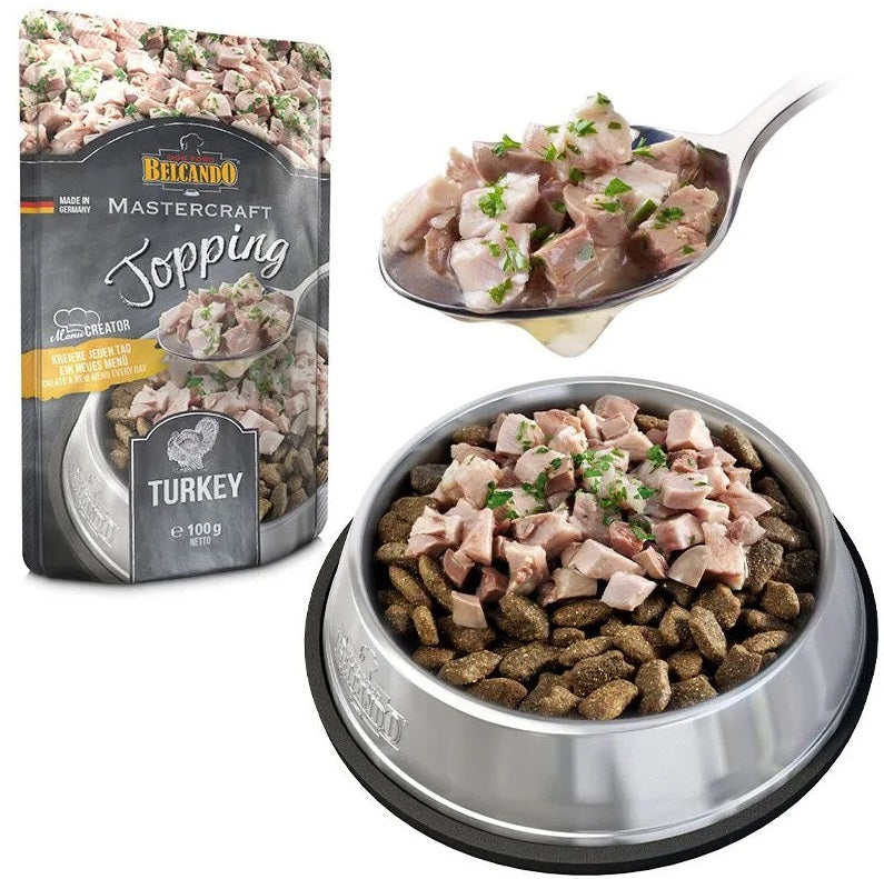 Topping avec Bouillon pour Chien - Dinde et Persil