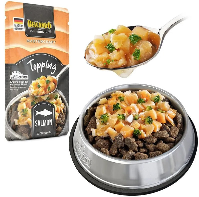 Topping avec Bouillon pour Chien - Saumon et Brocoli